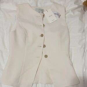 Wilfred Cream Sleeveless Top